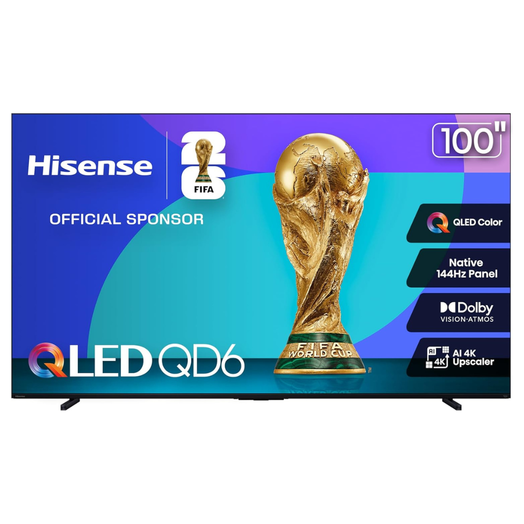 100" Hisense Class QD6 Series 4K Ultra HDR Smart QLED Fire TV (2025)