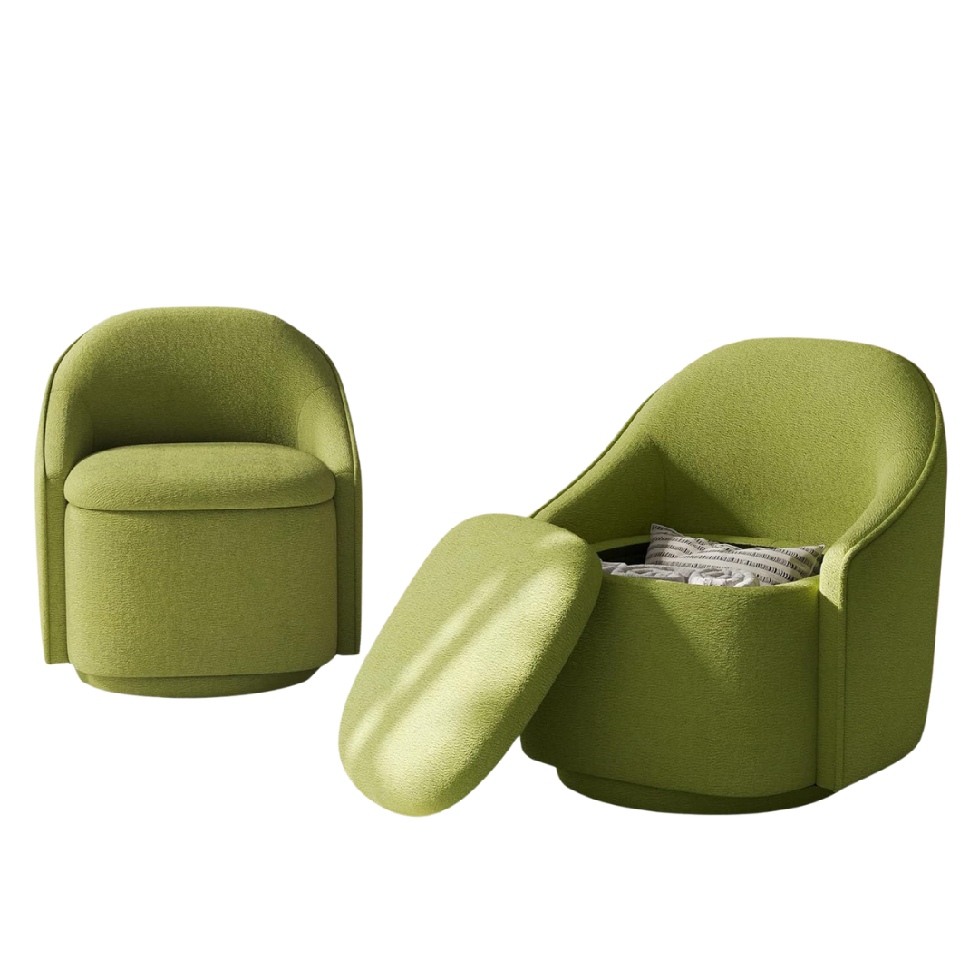 Set Of 2 LINSY Swivel Accent Chair