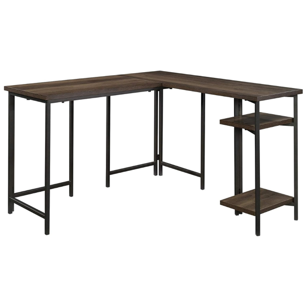 Sauder North Avenue L-Shaped Desk (Smoked Oak)