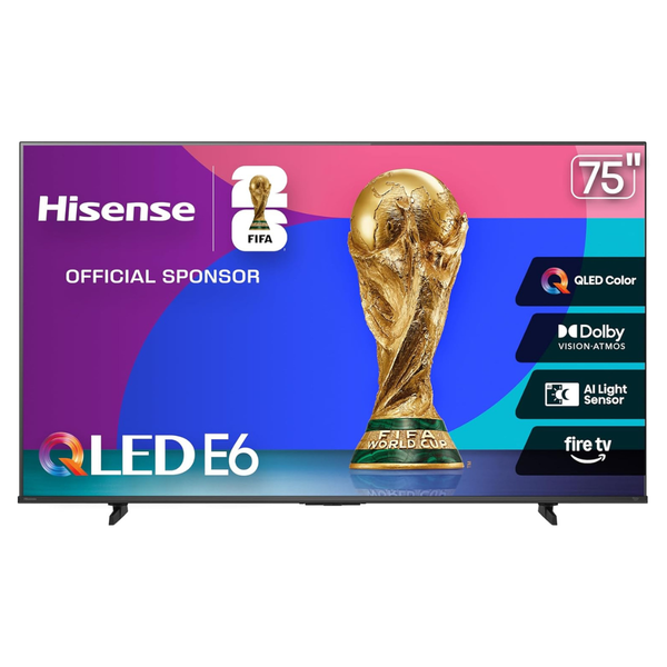 75" Hisense 75E6QF 4K Ultra HDR Smart QLED Fire TV (2025)