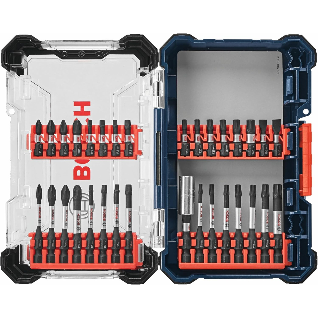 32-Piece Bosch SDMSD32 Driven Impact Screwdriving Custom Case Set