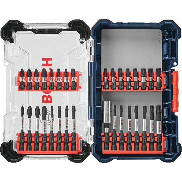 32-Piece Bosch SDMSD32 Driven Impact Screwdriving Custom Case Set