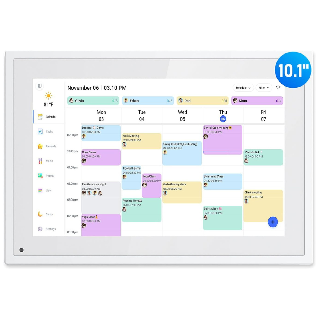 10.1" Smart Electronic Desk Digital Calendar