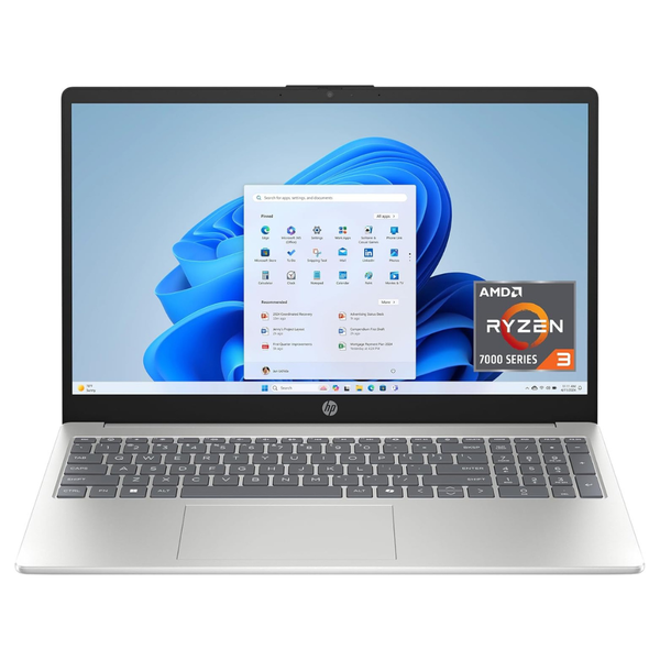 HP 15-fc0099nr 15.6" HD Touch Laptop (Ryzen 3 7320U / 8GB RAM / 128GB SSD)
