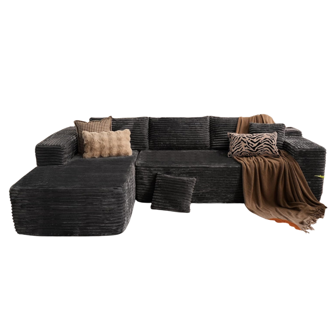 Ovios Modern L-Shape 104" Cloud Sectional Couch (Various)