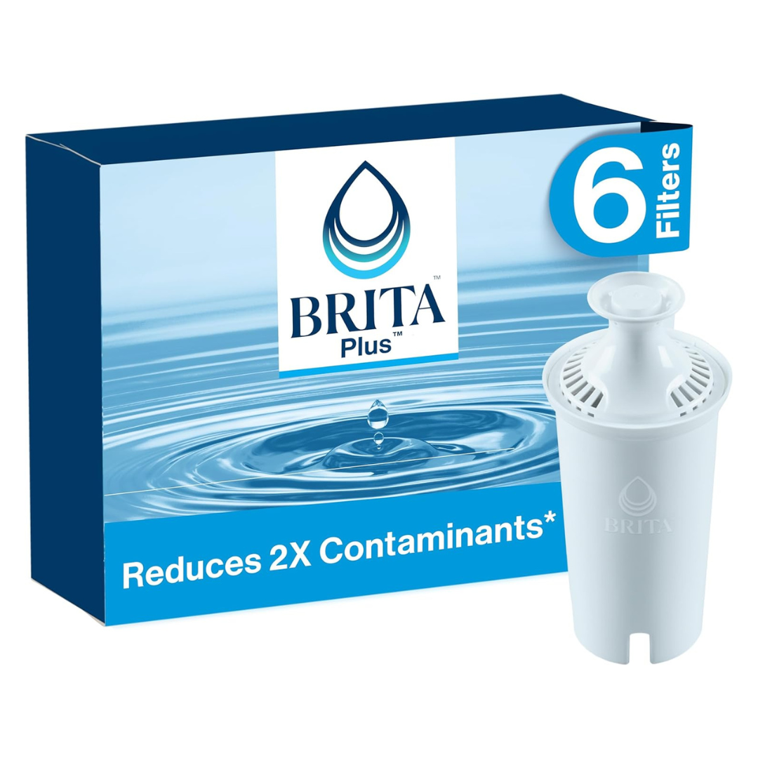 6-Count Brita Plus BPA-Free High-Density Replacement Water Filters