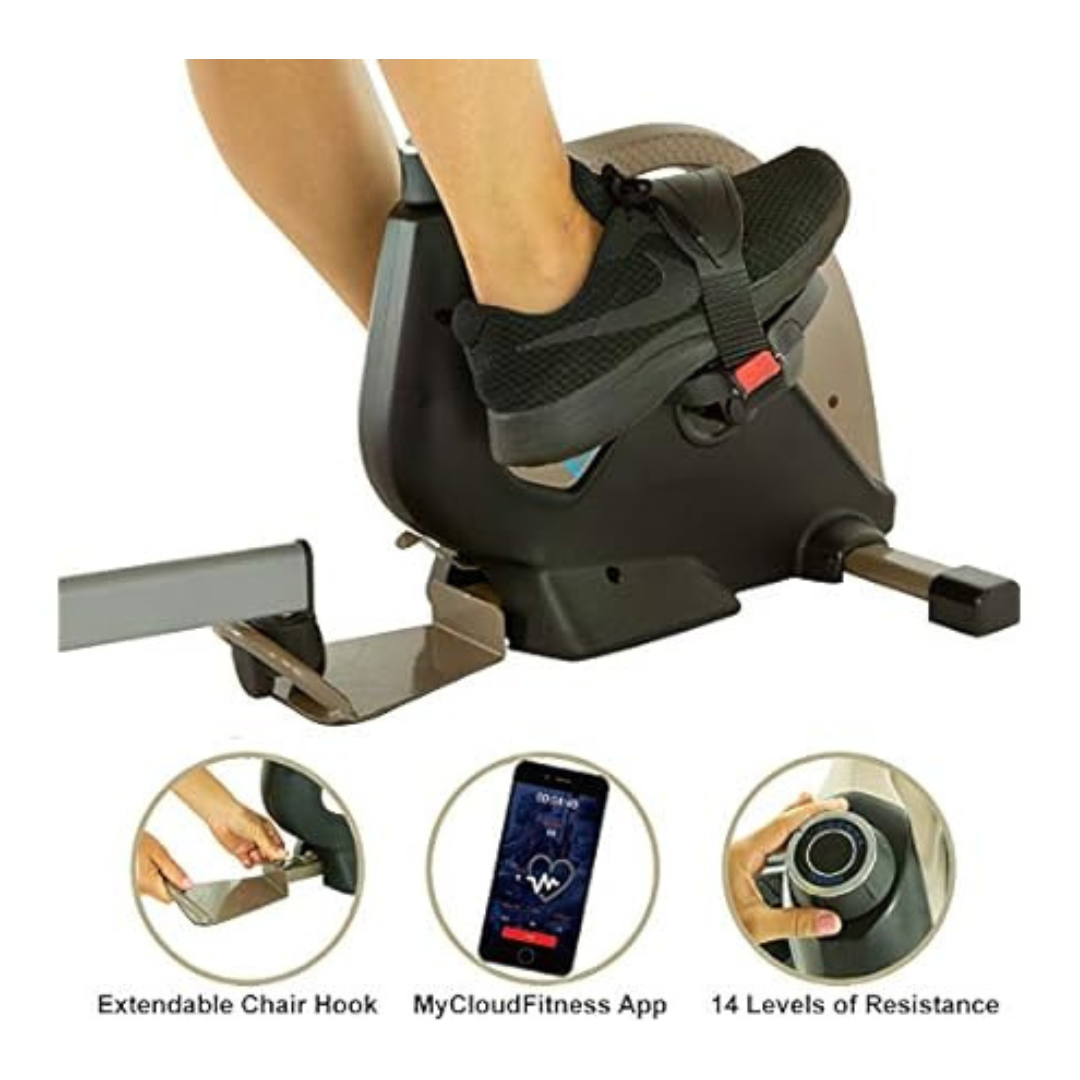 Exerpeutic Bluetooth Under Desk Exercise Bike