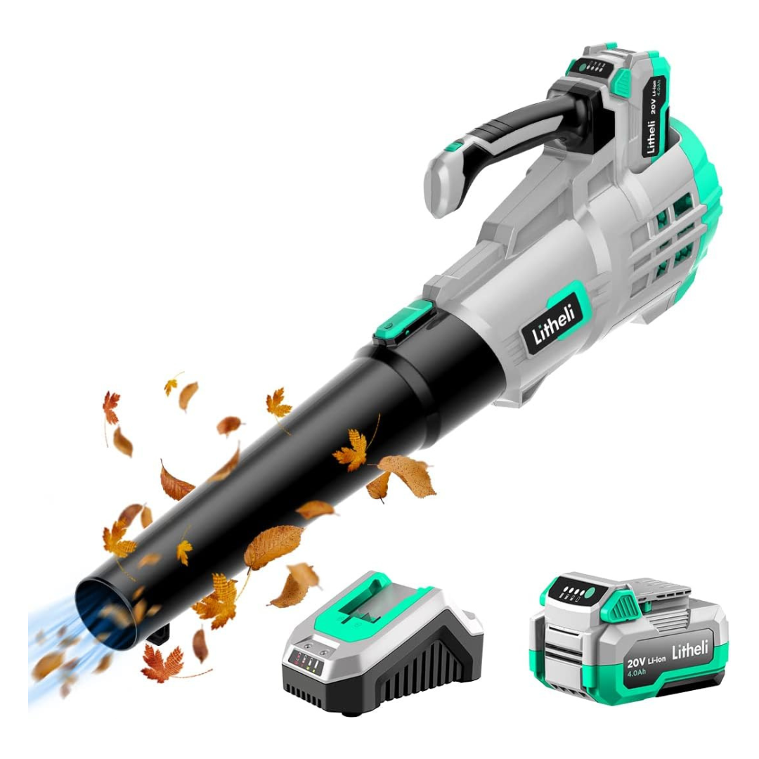 Litheli 20V Cordless Leaf Blower Battery Powered Leaf Blowers