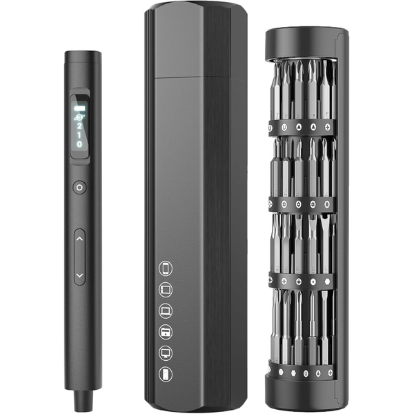 65-In-1 Mini Electric Screwdriver Sets W/ Precision Bits & 4 Torque Settings
