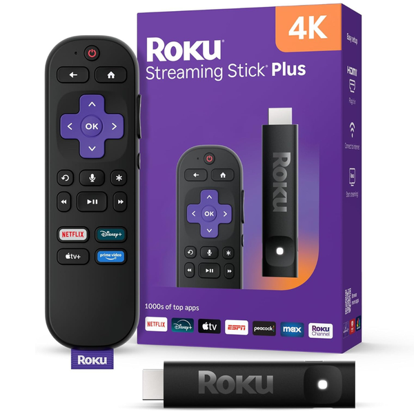 Roku Streaming Stick Plus 2025 4K & HDR With Voice Remote