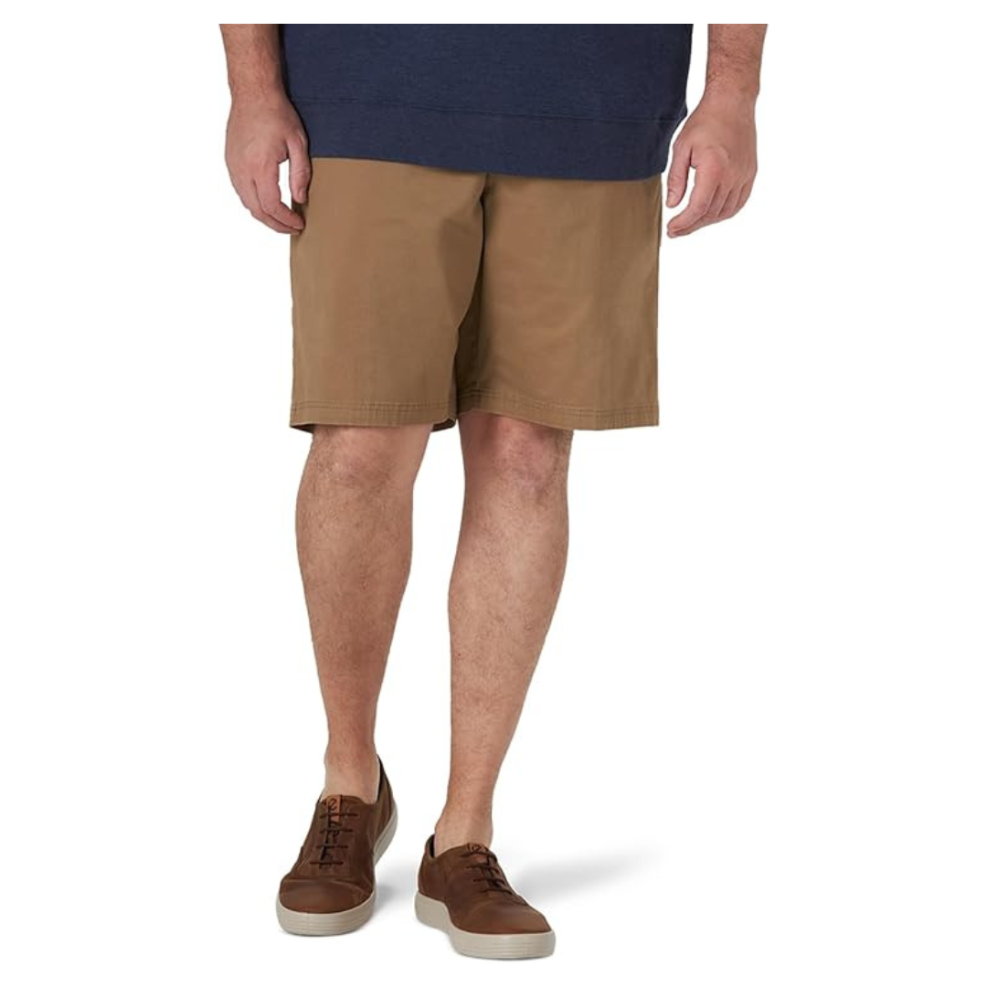 Lee Men's Extreme Motion Flat Front Short (Khaki)