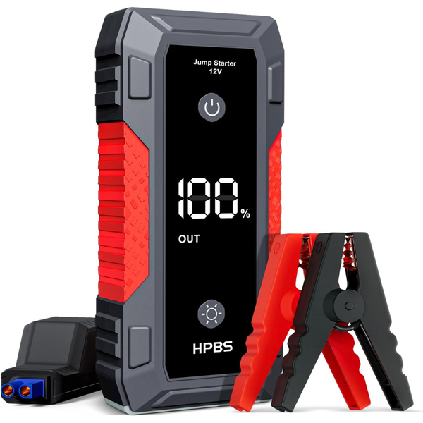 Portable 2000A Car Jump Starter Battery Box With 3" LCD Display
