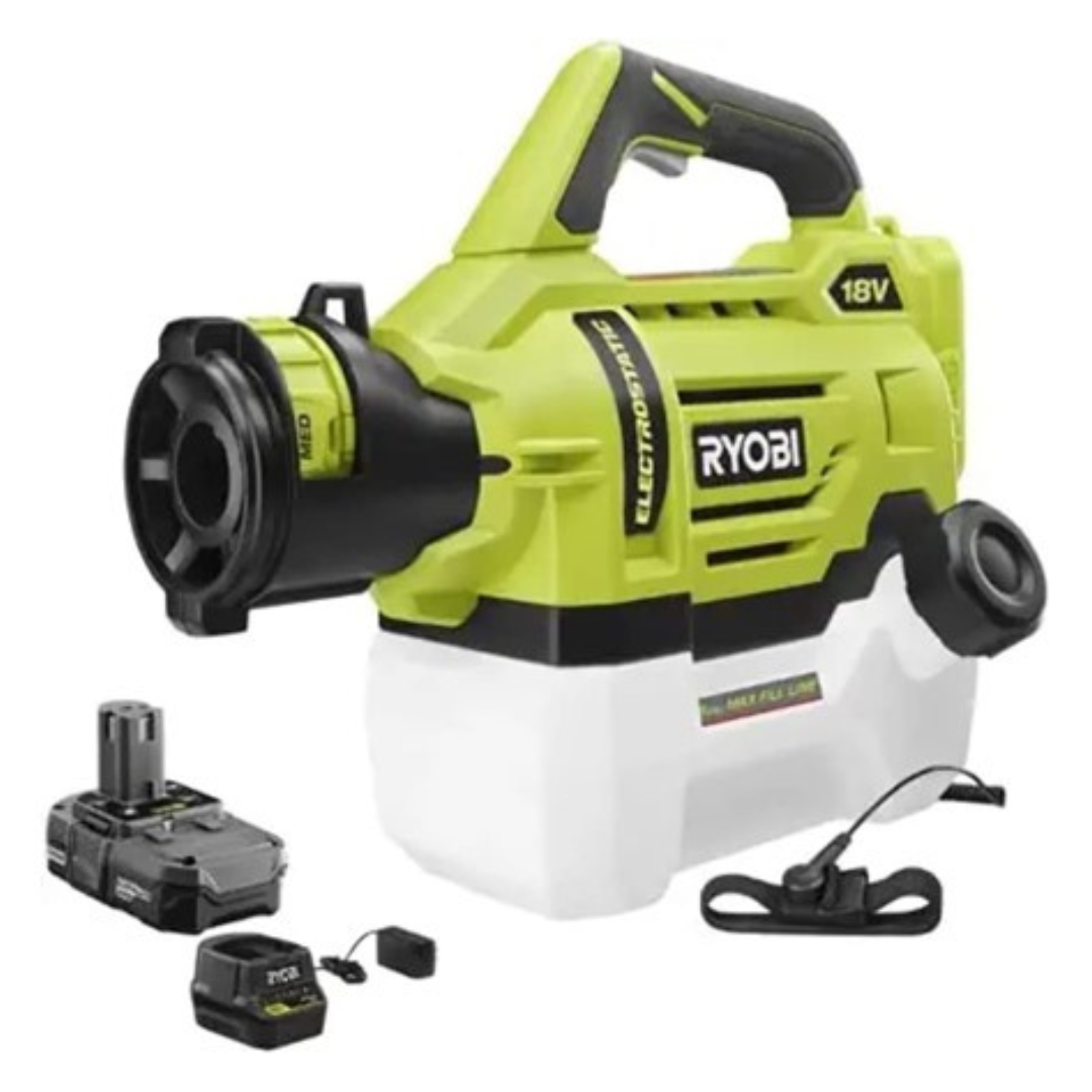 Ryobi ONE+ 18-Volt Electrostatic Sprayer W/2 2.0 Ah Battery & Charger