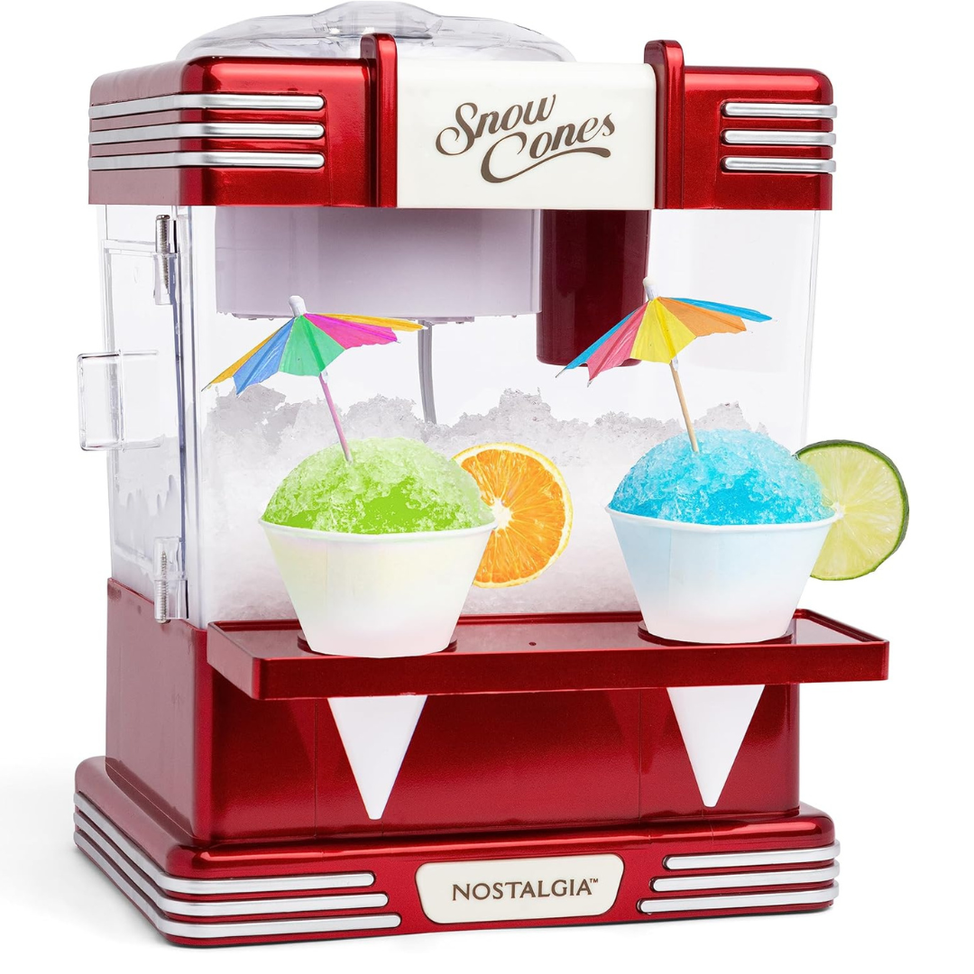 Nostalgia Snow Cone Shaved Ice Retro Table-Top Slushie Machine