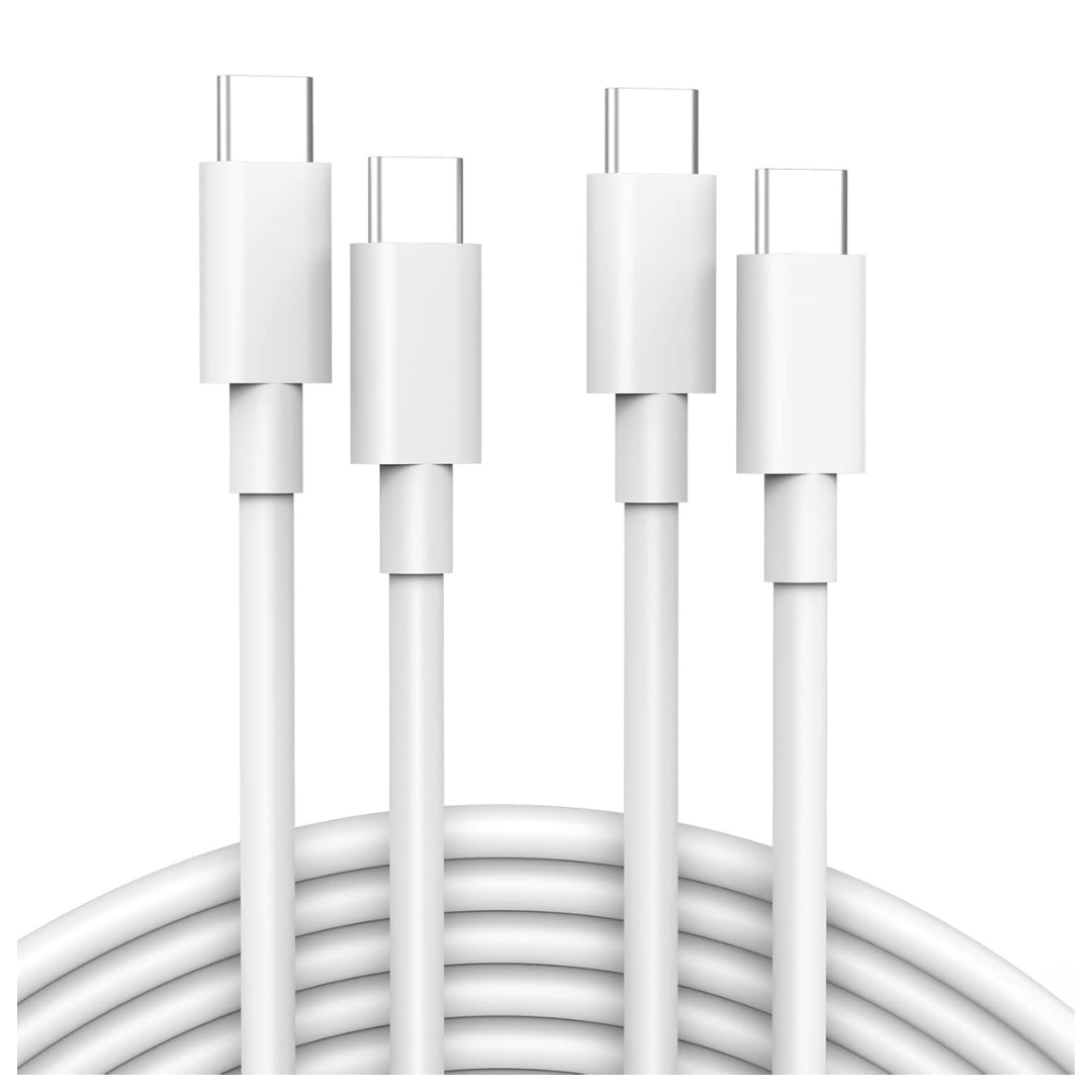 2-Pack 6.6ft IFEART 60W USB-C to USB-C Charging Cables