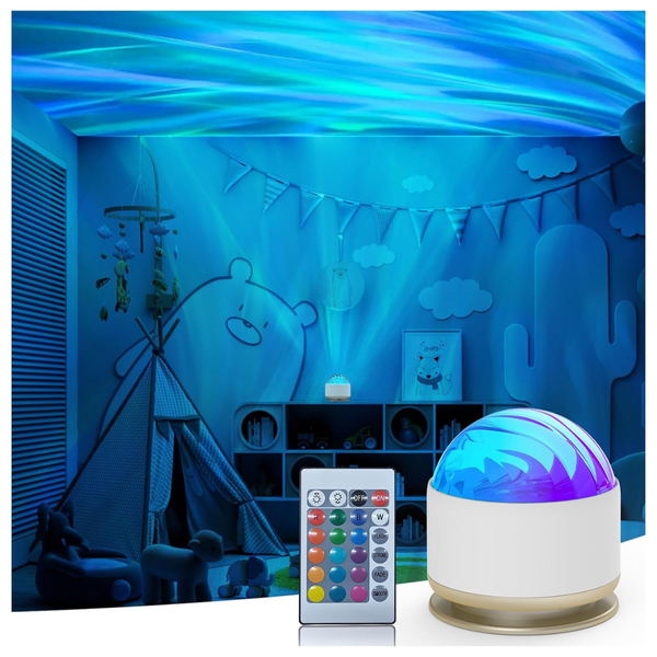HUMIIEYE Northern Lights Projector 16-Color Aurora Night Light with Remote