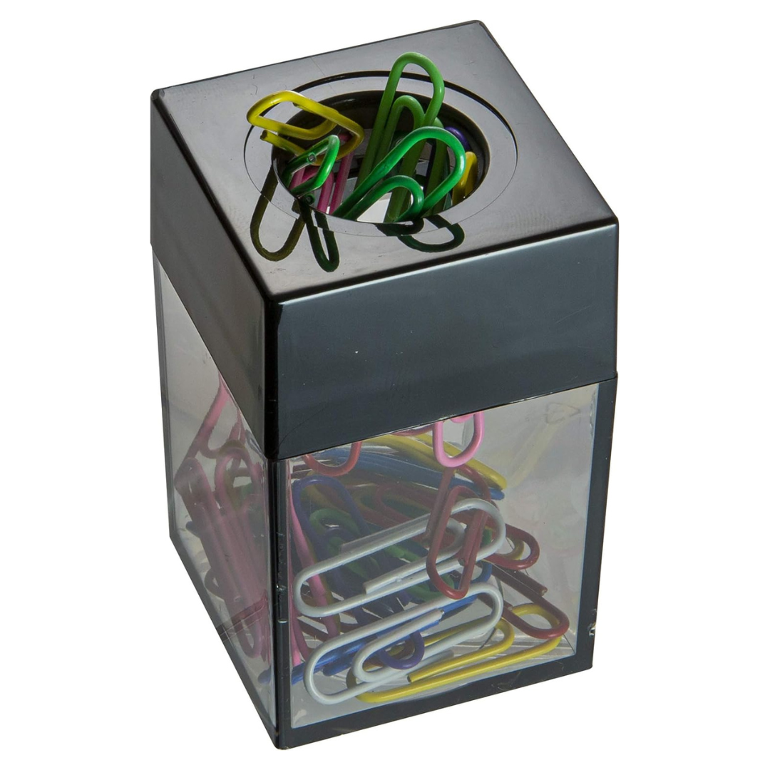 Officemate 100 Clip Capacity Magnetic Clip Dispenser