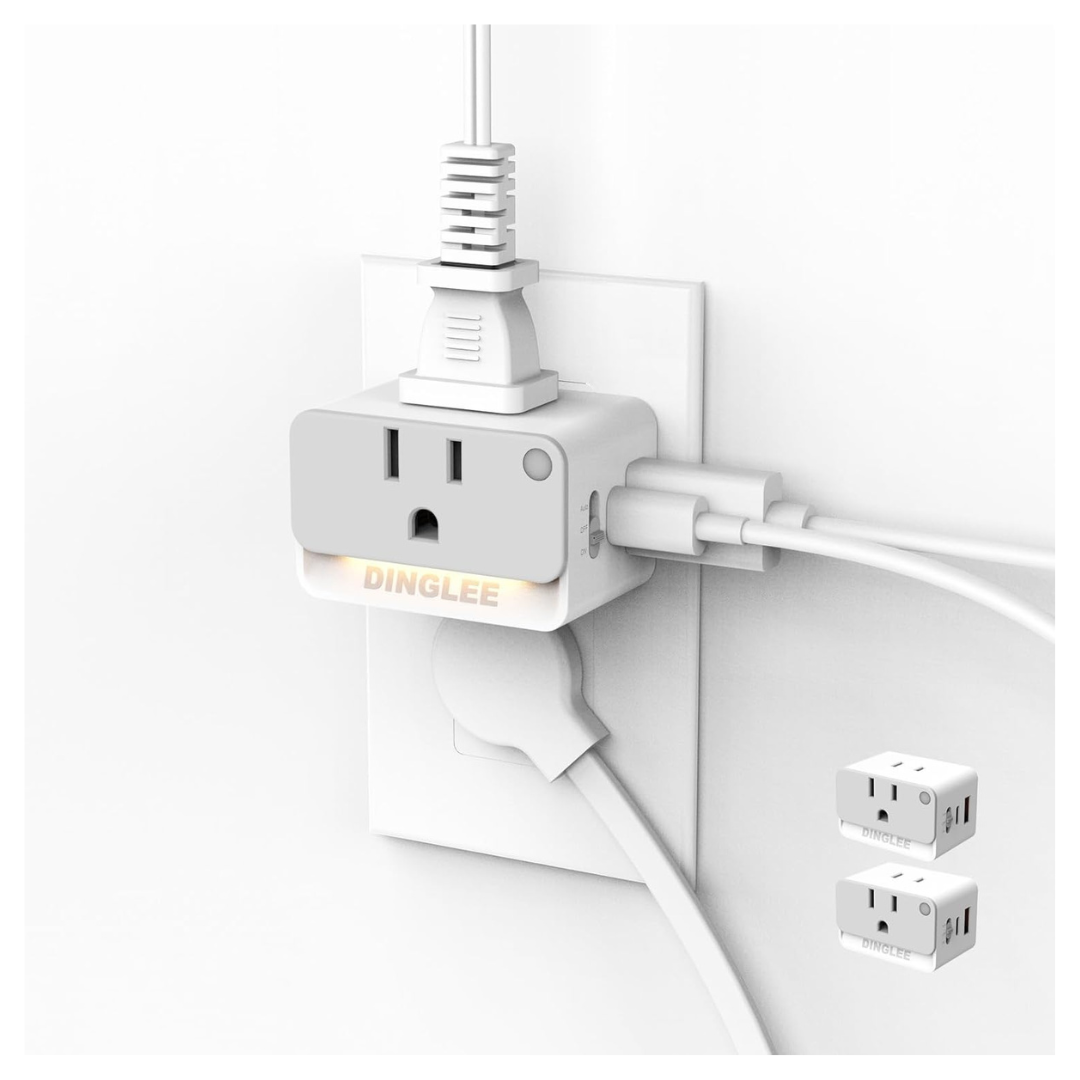 2-Pack DingLEE Mulit Plug USB C Charging Wall Outlet Adapter