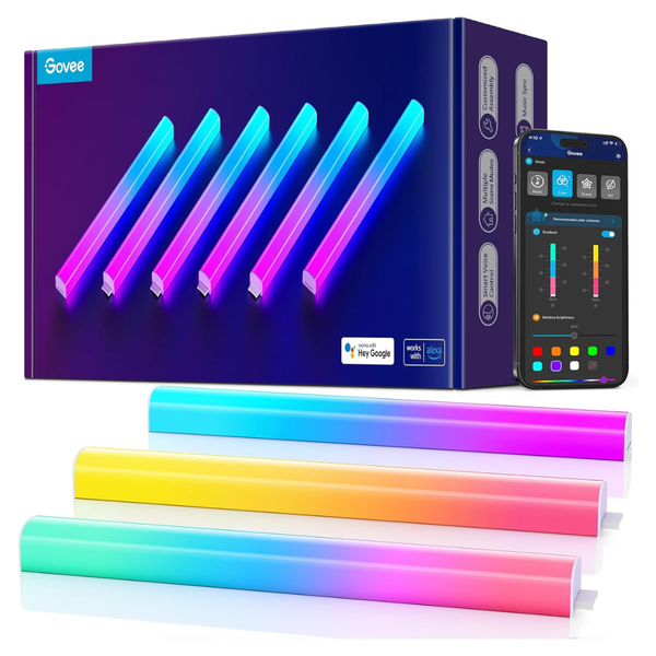 6-Piece Govee Glide RGBIC LED Smart Gaming Wall Lights