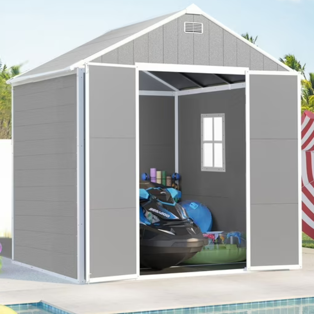 82" H Seizeen All-Weather Plastic Sheds
