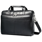 Samsonite Leather 16" Slim Briefcase with Laptop Pocket