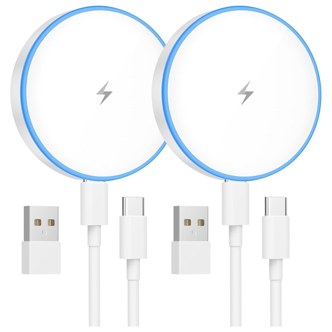 2-Pack MagSafe 15W Magnetic Wireless Fast Charging Pad