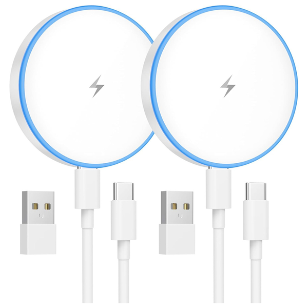 2-Pack MagSafe 15W Magnetic Wireless Fast Charging Pad