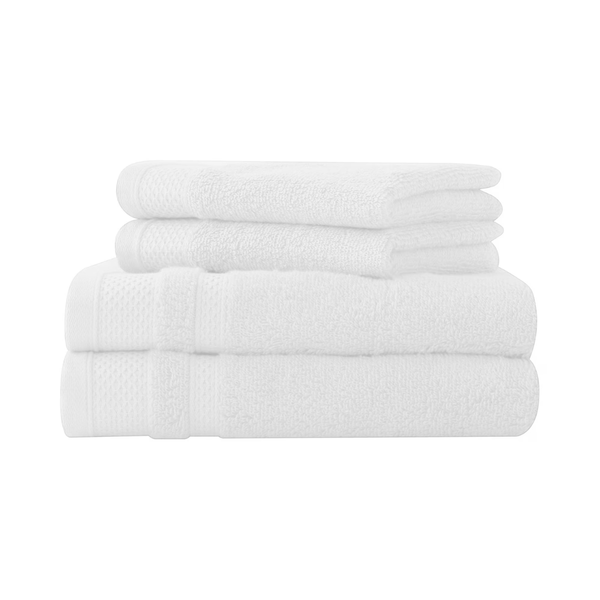 4-Piece Hotel Style Luxury Hand & Washcloth Set