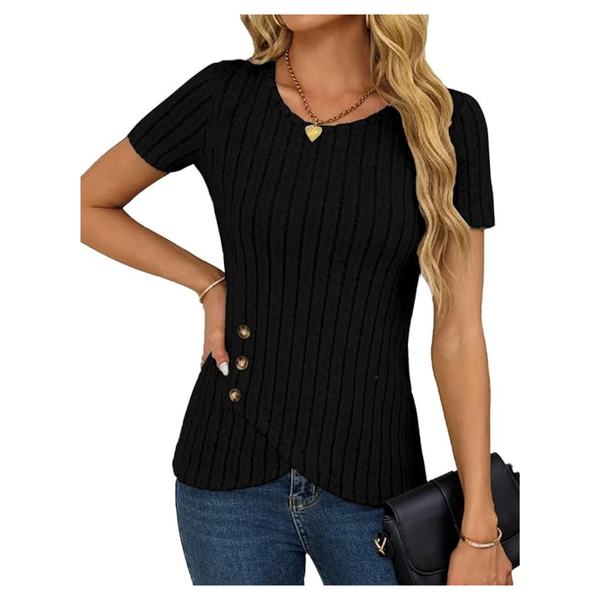 Women's Sweater Textured Crewneck Tops (Various)