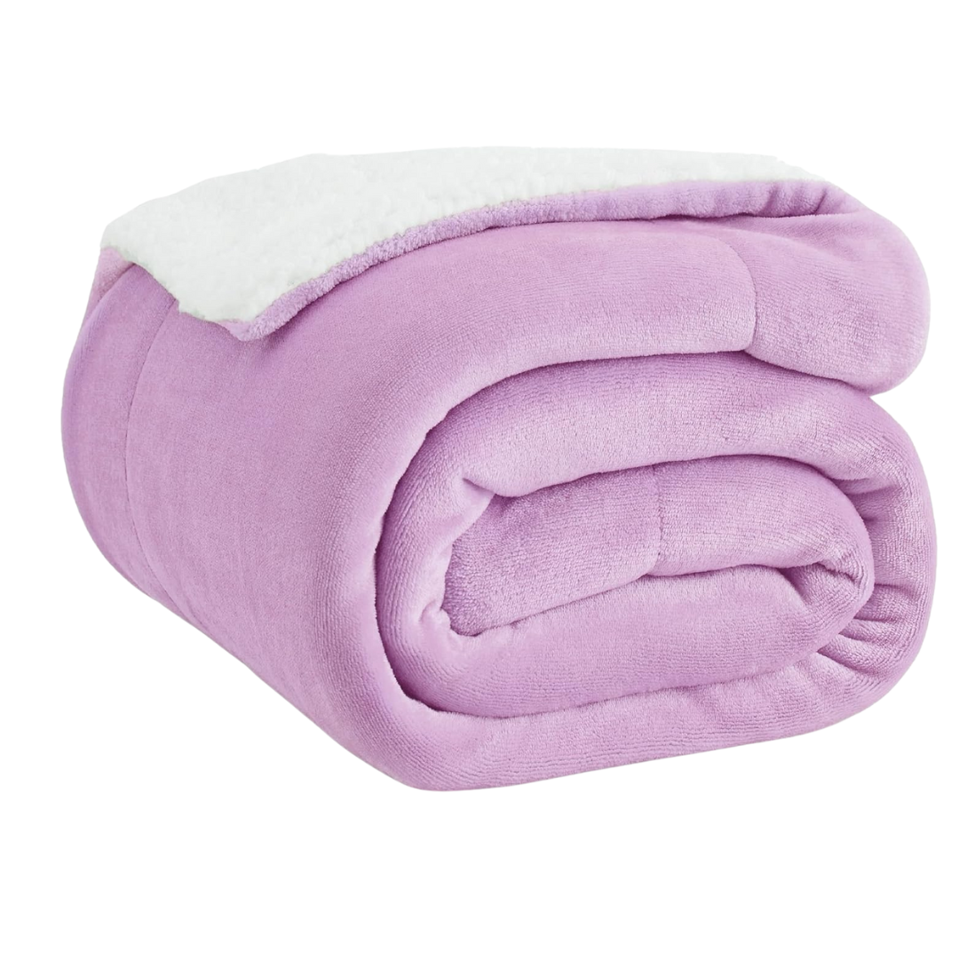 50" x 60" Bedsure Thick & Warm Sherpa Fleece Throw Blanket