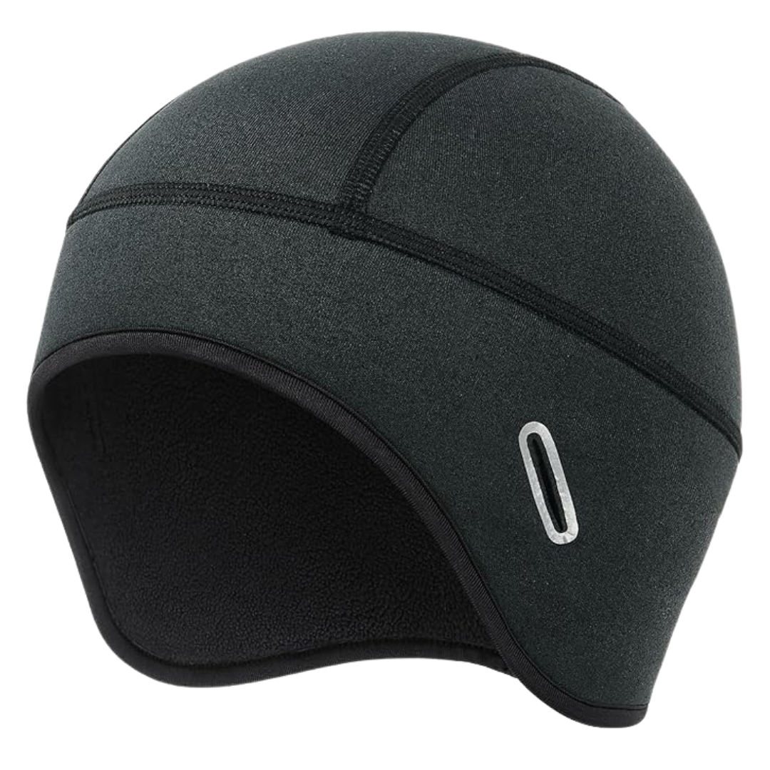 Fleece Lined Winter Cycling Beanie With Holes