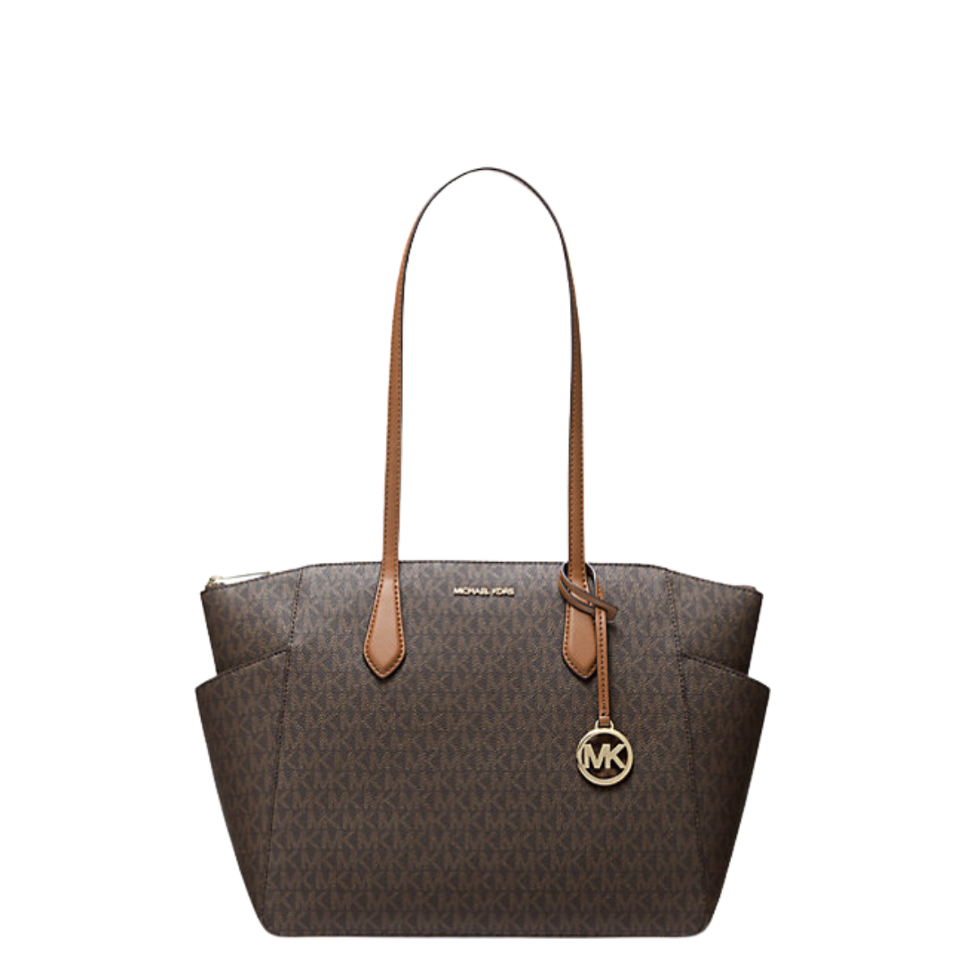 Michael Kors Outlet Marilyn Medium Signature Logo Tote Bag