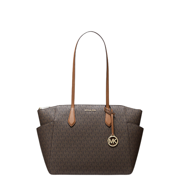 Michael Kors Outlet Marilyn Medium Signature Logo Tote Bag