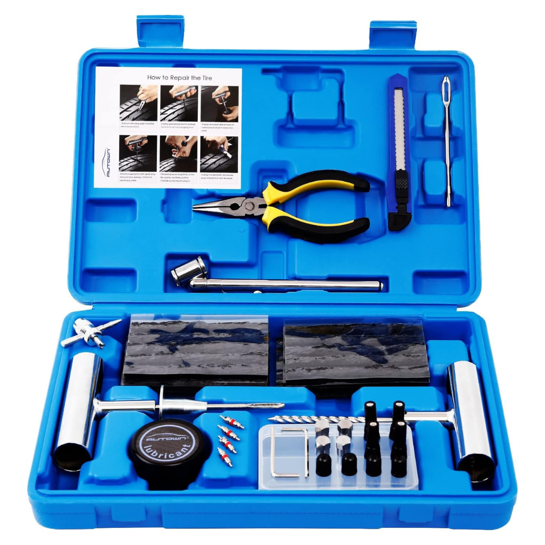 68-Piece Universal Heavy Duty Tire Repair Kit