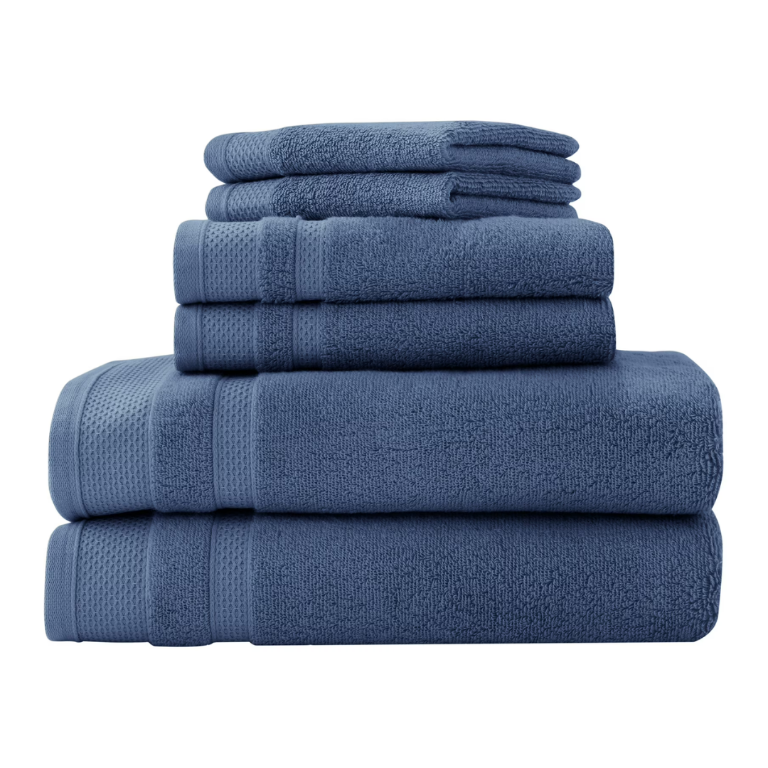 6-Piece Hotel Style Luxury 100% U.S. Cotton Bath Set (4 Colors)