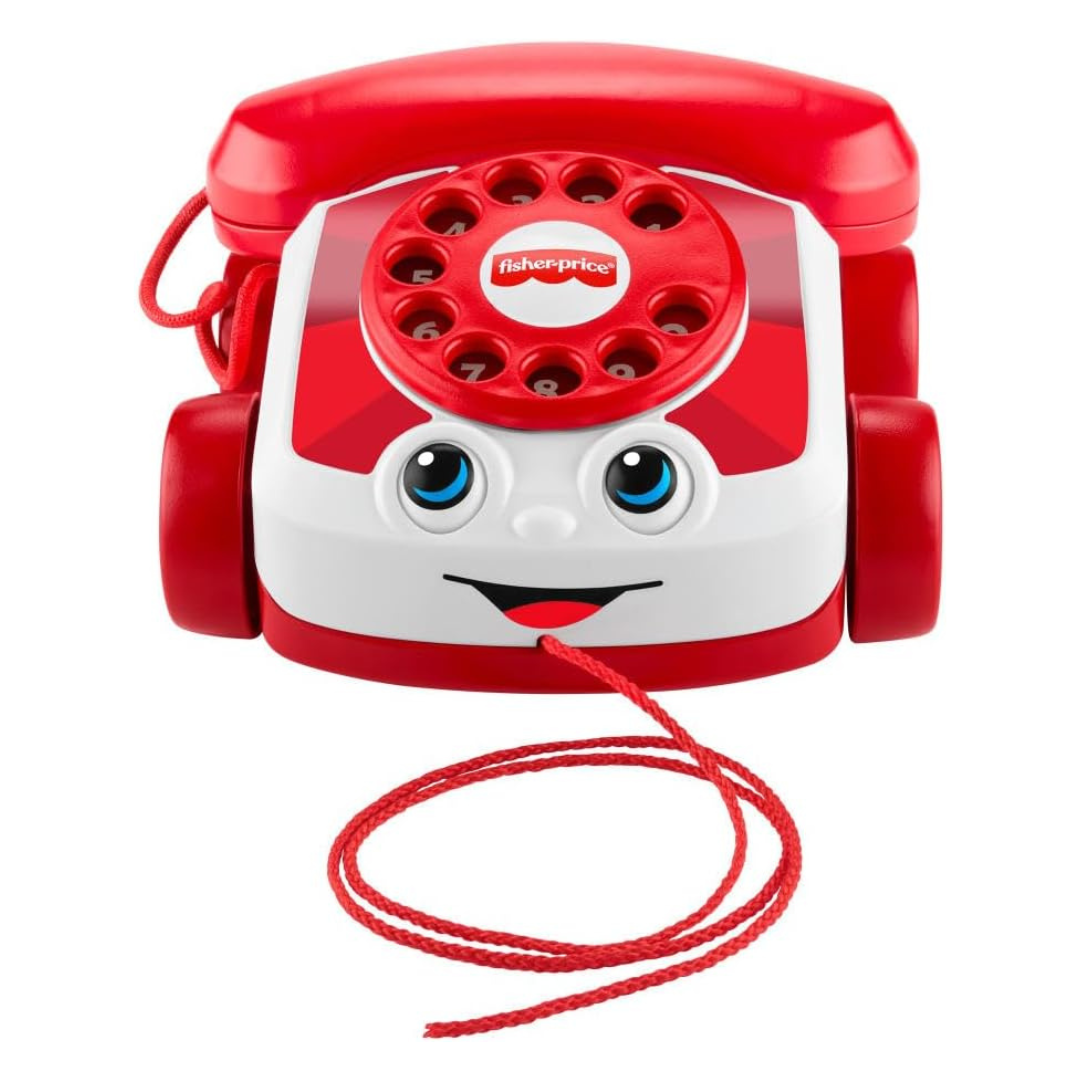 Fisher-Price Ruby Red Chatter Telephone Baby Pull Toy
