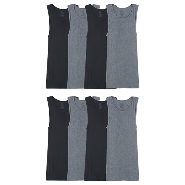 8-Pack Fruit Of The Loom Men's Sleeveless Tank A-Shirt (Various Sizes)