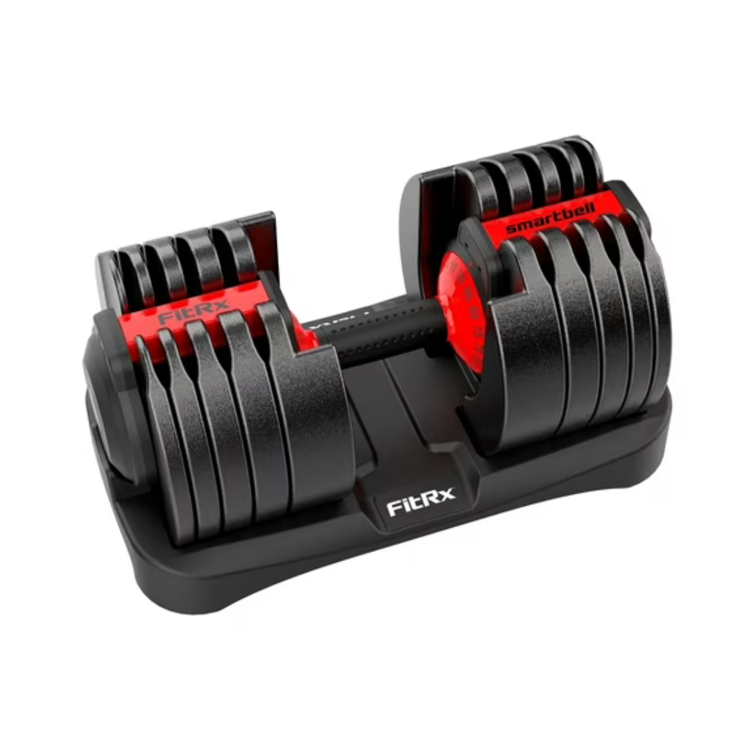FitRx SmartBell XL Adjustable Dumbbell W/ Quick-Select Weights (10-90 lbs)