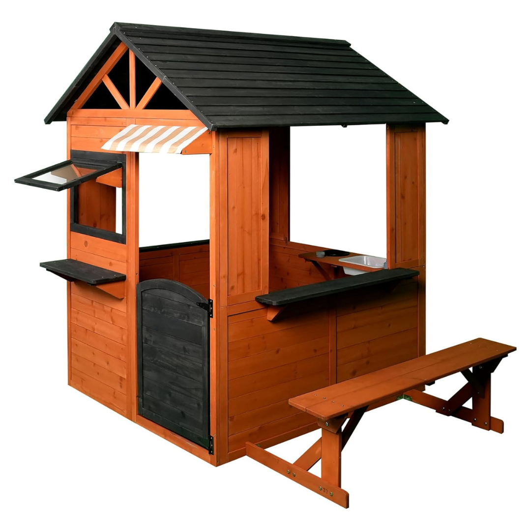 Easy Playhouse: Big Outdoor Wooden Playhouse