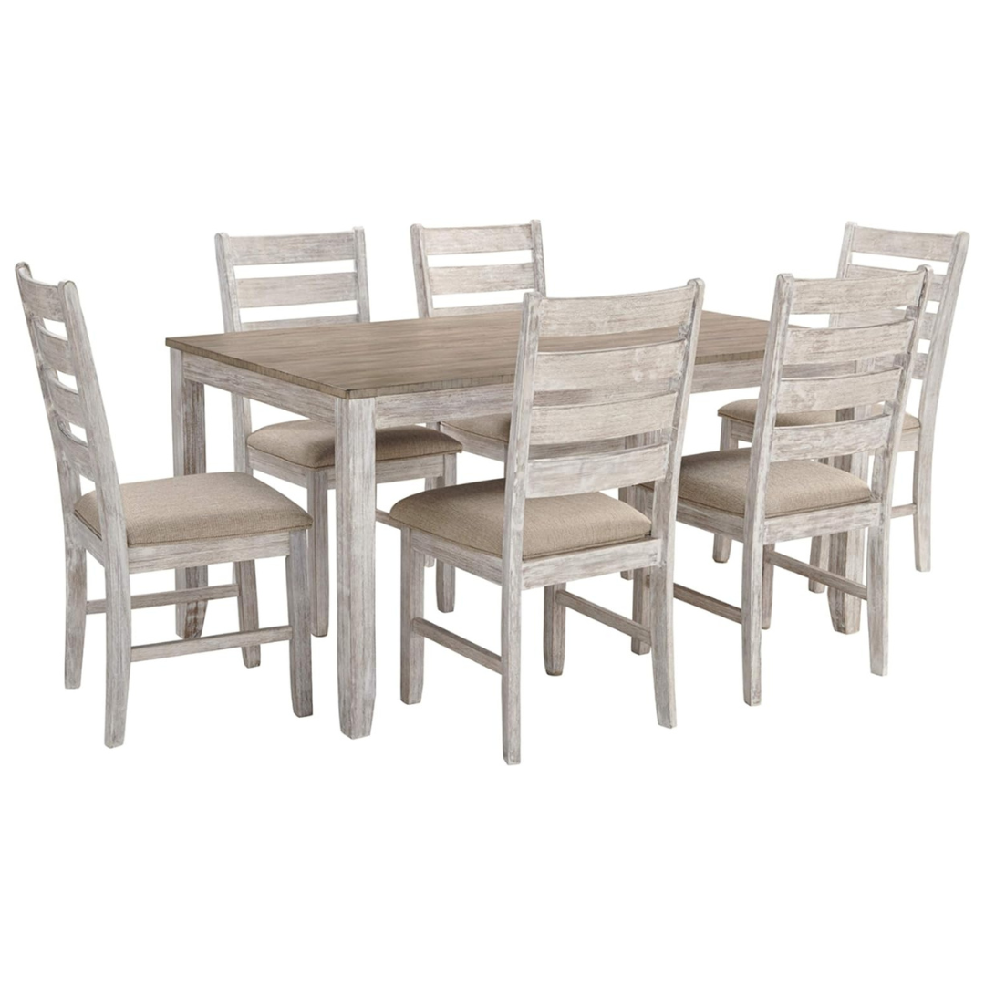 7-Piece Signature Design By Ashley Skempton Cottage Dining Set