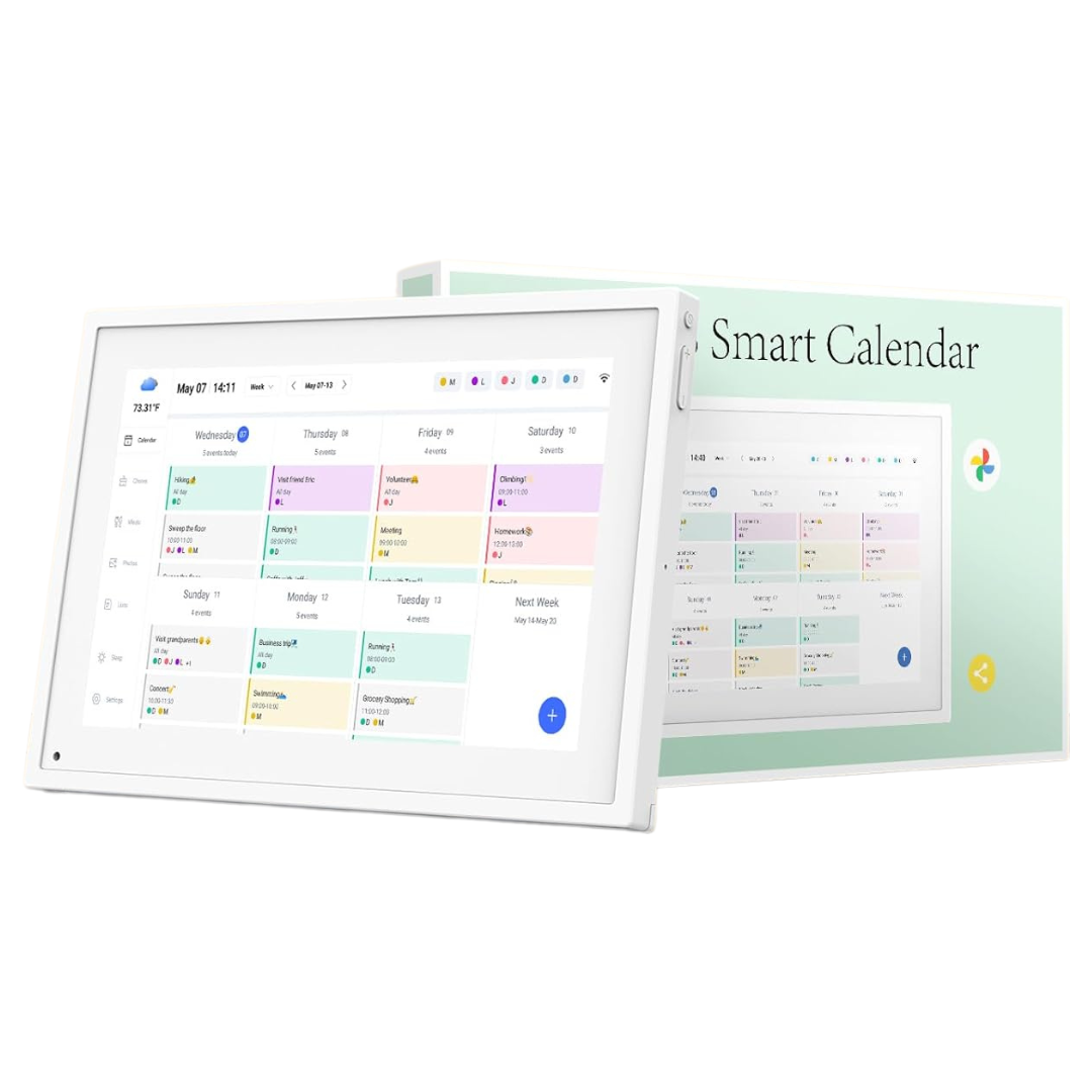 10.1" Digital Family Calendar With Touchscreen Display