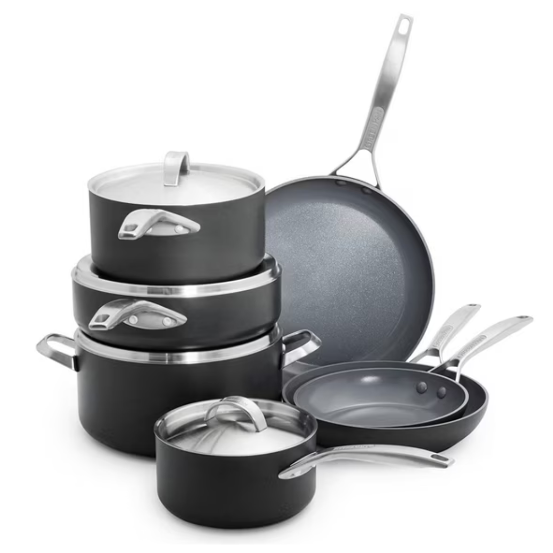 11-Piece GreenPan Paris Ceramic Non Stick Cookware Set