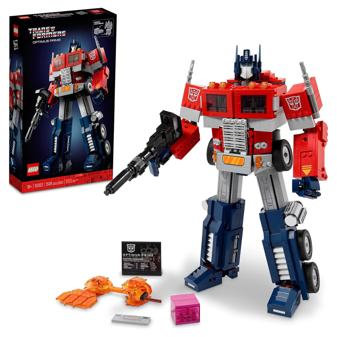 1508-Piece LEGO Transformers Optimus Prime 10302 Figure Building Set