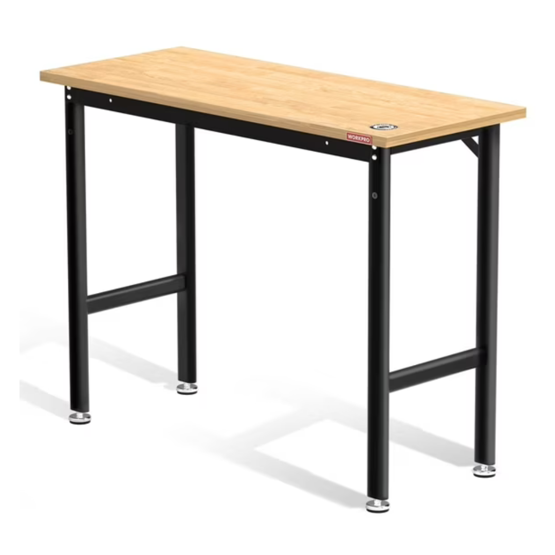 48" x 20" Workpro Garage Workbench W/ Leveling Foot (1200lb Capacity)