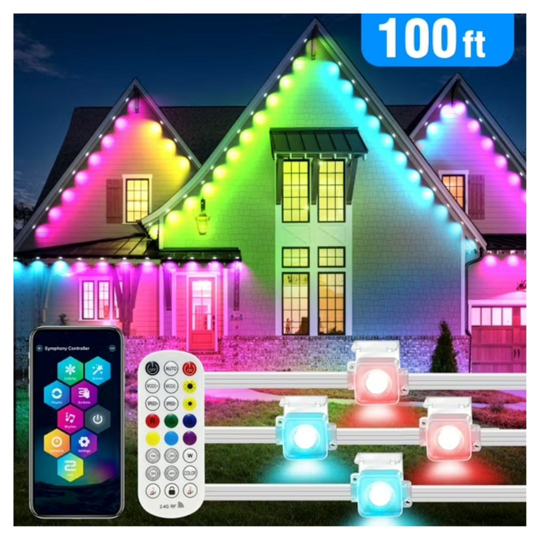100FT DAYBETTER Waterproof Permanent Outdoor LED Smart Lights