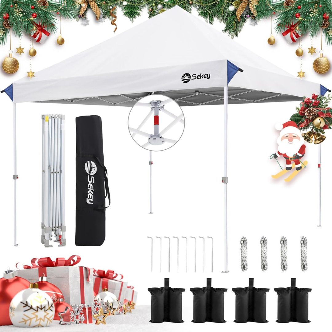 10' x 10' Pop One Push Setup-Easy Up Canopy w/ 99% UV Blocking