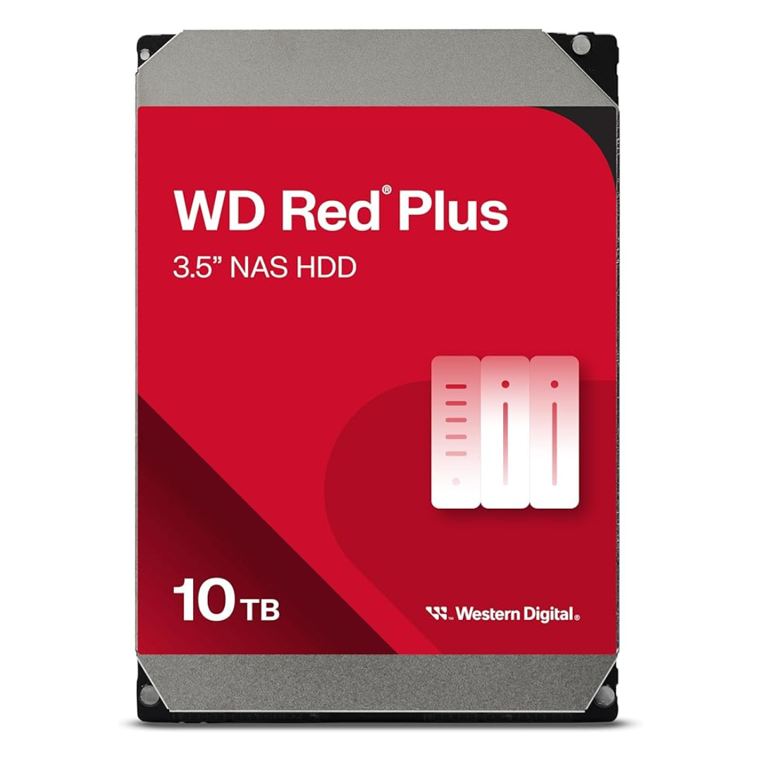 WD Red Plus 10TB NVMe 3.5" SATA 1.5Gb/s NAS Internal SSD