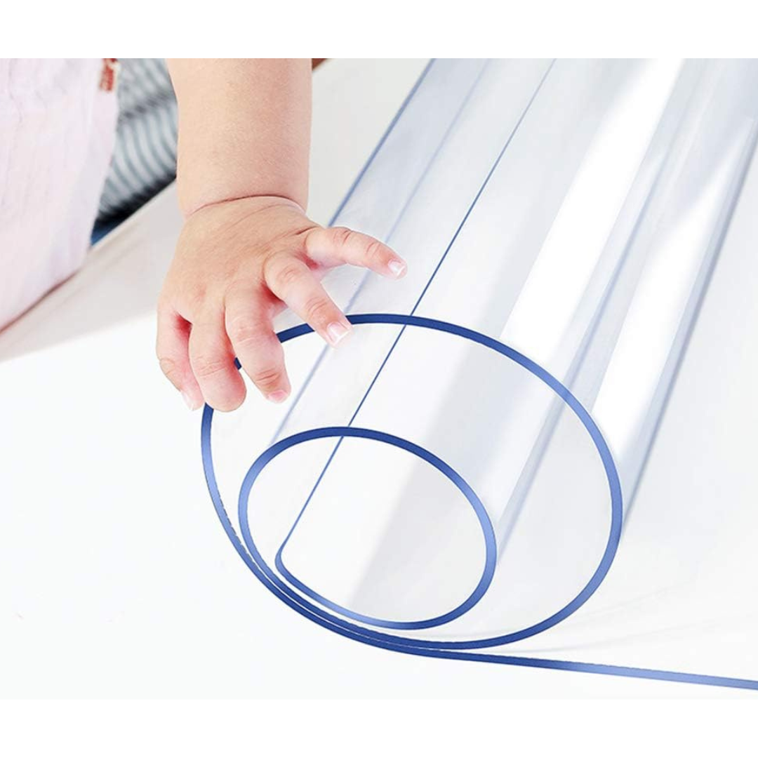 14" x 24" Blotter Mat Clear PVC Transparent Plastic Table Protector