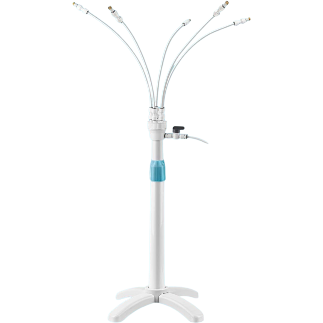 Tesmotor Adjustable Height Stand Mister w/ 5-Brass Nozzles & 26ft Line