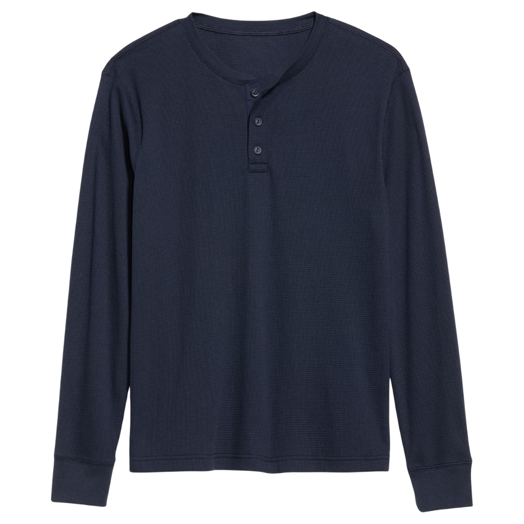 Oldnavy Men's Waffle Henley T-Shirt (various colors)
